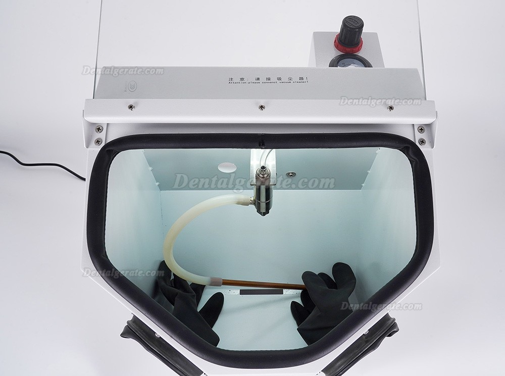 Srefo R-606-1 Zahntechnik Sandstrahlger&auml;t aus Aluminiumoxid, Feinstrahlkabine